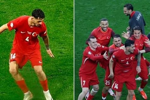 Một cầu thủ ĐT Thổ Nhĩ Kỳ bị phát hiện mặc nhầm quần khi thi đấu với ĐT Georgia