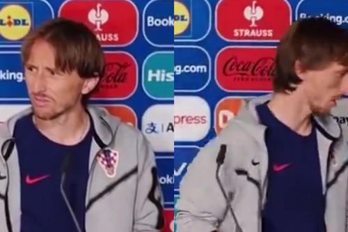 Luka Modric tức giận