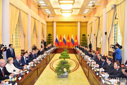 Chủ tịch nước Tô Lâm hội đàm với Tổng thống Liên bang Nga Vladimir Putin