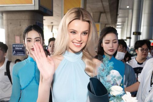 Búp bê sống' Miss World 2024 muốn ăn phở khi vừa đáp cánh đến Việt Nam