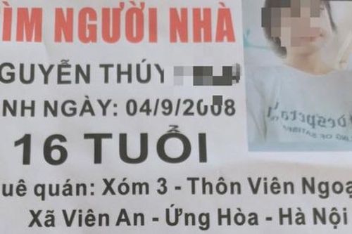 Hà Nội: Nữ sinh bỏ nhà đi biệt tăm nhiều ngày, gia đình kêu cứu cộng đồng mạng