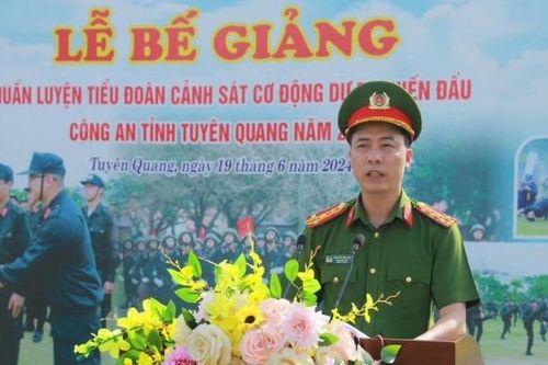 Tuyên Quang: Huấn luyện cảnh sát cơ động dự bị chiến đấu