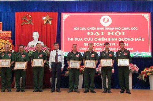 Hội Cựu chiến binh TP. Châu Đốc tổ chức Đại hội phong trào thi đua 'Cựu chiến binh gương mẫu'