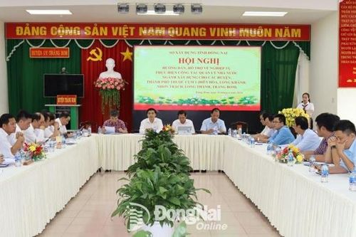 Sở Xây dựng hỗ trợ nghiệp vụ cho 5 huyện, thành phố