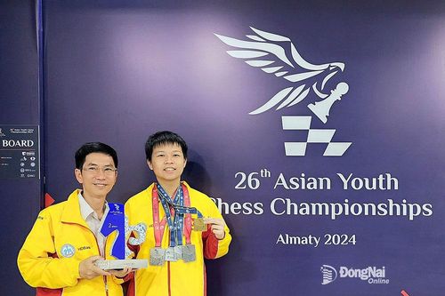 Giải vô địch cờ vua trẻ châu Á 2024: Kỳ thủ Đồng Nai đoạt 1 vàng, 4 bạc