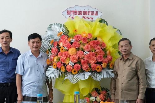 Trưởng Ban Tuyên giáo Tỉnh ủy Huỳnh Thế Mạnh thăm, chúc mừng các cơ quan báo chí tỉnh Gia Lai