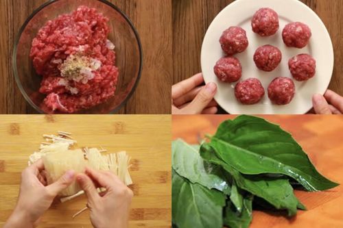Cách nấu canh thịt bò nấm kim châm đơn giản