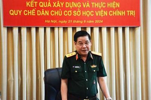 Học viện Chính trị bảo đảm tốt tiêu chuẩn, chế độ, chính sách cho các đối tượng
