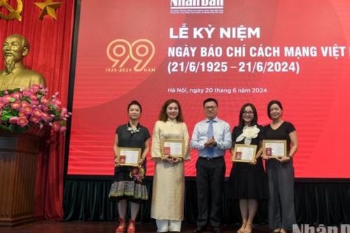 Báo Nhân Dân kỷ niệm 99 năm Ngày Báo chí cách mạng Việt Nam và khen thưởng nhiều hội viên xuất sắc