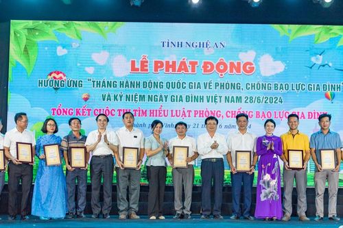 Nghệ An hưởng ứng Tháng hành động quốc gia phòng, chống bạo lực gia đình năm 2024
