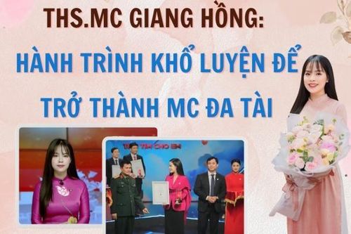 ThS. MC Giang Hồng: Hành trình khổ luyện để trở thành MC đa tài