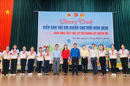 Sôi nổi Diễn đàn trẻ em huyện Chợ Mới năm 2024