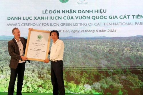 Vườn Quốc gia Cát Tiên nhận danh hiệu Danh lục Xanh IUCN: Bước tiến lớn trong công tác bảo tồn thiên nhiên