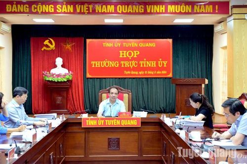 Thường trực Tỉnh ủy họp cho ý kiến vào một số chủ trương mới
