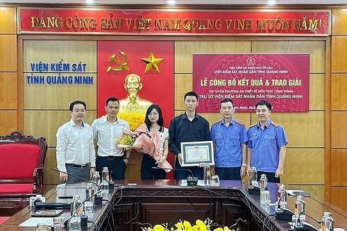 Trao giải Cuộc thi phương án thiết kế kiến trúc công trình Trụ sở Viện Kiểm sát nhân dân tỉnh Quảng Ninh