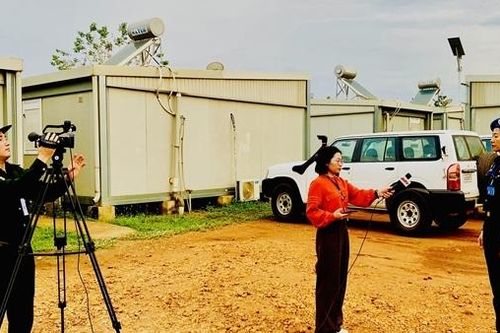 Những nhà báo Công an Việt Nam tác nghiệp ở 'điểm nóng' Nam Sudan