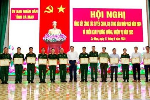 Công tác tuyển chọn, gọi công dân nhập ngũ năm 2024 đạt chất lượng cao