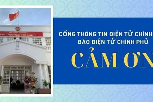 Lời cảm ơn của Cổng TTĐT Chính phủ, Báo Điện tử Chính phủ nhân kỷ niệm 99 năm Ngày Báo chí Cách mạng Việt Nam