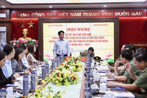 Tăng cường phối hợp công tác trong cảnh vệ và nghi lễ đối ngoại