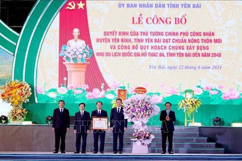 Yên Bái: Công bố Quyết định công nhận huyện Yên Bình đạt chuẩn nông thôn mới