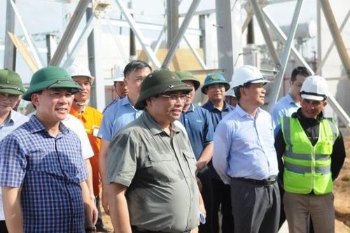 Thủ tướng Chính phủ kiểm tra tiến độ trạm biến áp 500kV Thanh Hóa