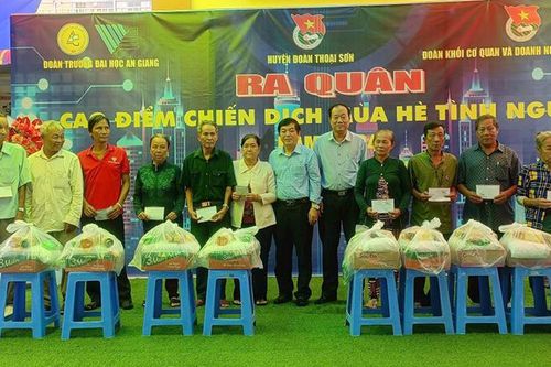 Ra quân cao điểm Chiến dịch 'Hè tình nguyện' năm 2024 ở Thoại Sơn