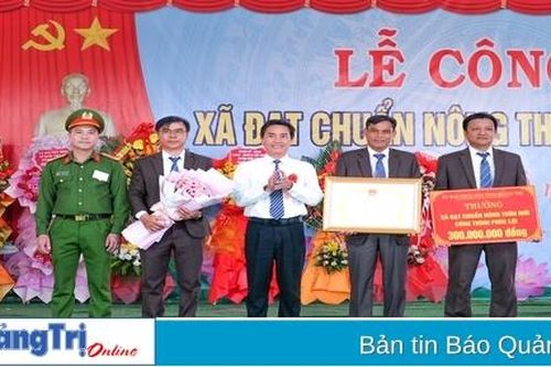 Vĩnh Ô đón nhận danh hiệu xã đạt chuẩn nông thôn mới