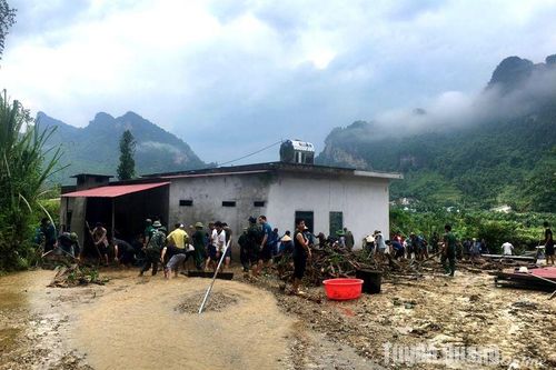 Lâm Bình thiệt hại do mưa lớn kéo dài