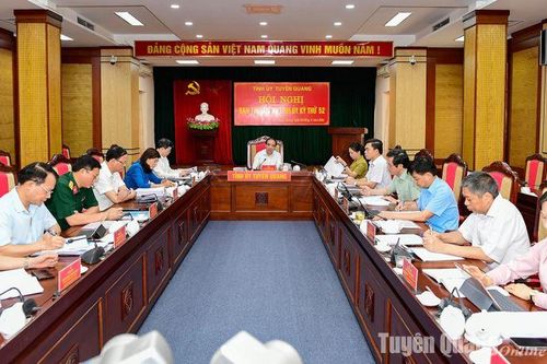Hội nghị Ban Thường vụ Tỉnh ủy kỳ họp thứ 52