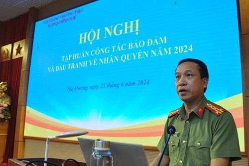 Công an tỉnh Hải Dương tập huấn công tác nhân quyền năm 2024
