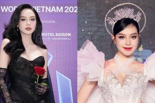 Hoa hậu Thanh Thủy thử sức với tạo hình bí ẩn và ngọt ngào trong cùng sự kiện