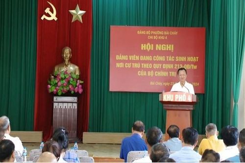 Chủ tịch tỉnh Quảng Ninh dự hội nghị Đảng viên sinh hoạt nơi cư trú
