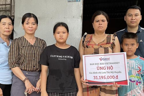 Chị Lưu Thị Mỹ Huyền ở Cần Thơ được bạn đọc ủng hộ hơn 30 triệu đồng