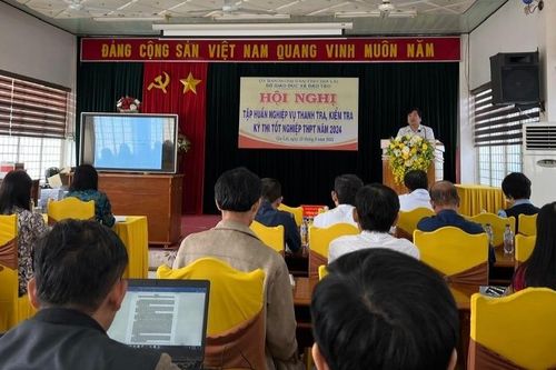 Tập huấn nghiệp vụ thanh tra, kiểm tra kỳ thi tốt nghiệp THPT năm 2024