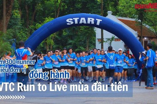 Hơn 300 runner tham gia giải chạy 'VTC Run to Live' mùa đầu tiên