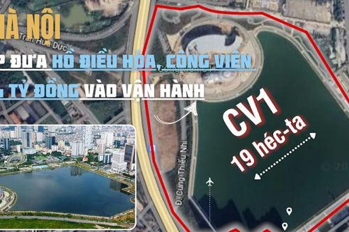 Hà Nội sắp đưa hồ điều hòa, công viên 744 tỷ đồng vào vận hành