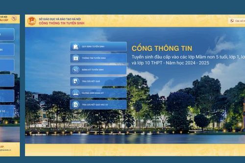 Hà Nội: Hướng dẫn tuyển sinh trực tuyến vào trường mầm non, lớp 1, lớp 6