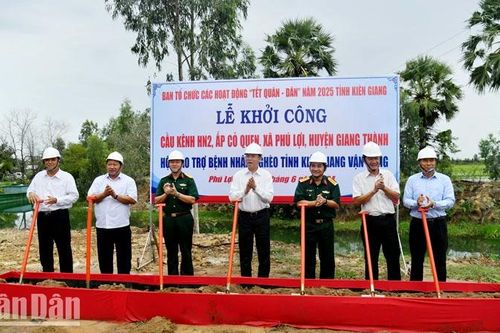 Kiên Giang xuất quân thực hiện các hoạt động Tết quân-dân năm 2025