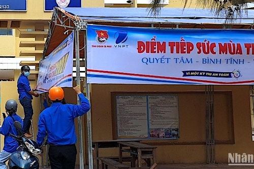Hỗ trợ các sĩ tử hoàn cảnh khó khăn ở Cà Mau