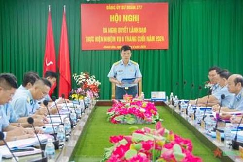Sư đoàn 377 tổ chức Hội nghị ra Nghị quyết lãnh đạo thực hiện nhiệm vụ 6 tháng cuối năm 2024