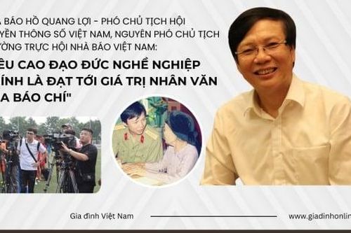Nhà báo Hồ Quang Lợi: 'Nêu cao đạo đức nghề nghiệp chính là đạt tới giá trị nhân văn của báo chí'