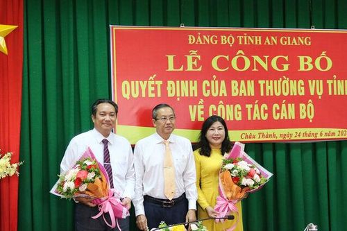 Công bố quyết định của Ban Thường vụ Tỉnh ủy An Giang về công tác cán bộ tại Đảng bộ huyện Châu Thành