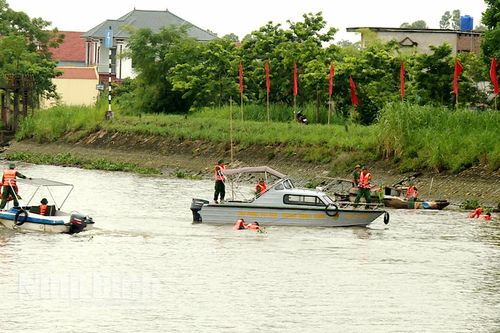 Yên Khánh diễn tập phòng, chống thiên tai-tìm kiếm cứu nạn