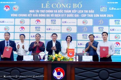 Thái Sơn Nam tiếp tục đồng hành cùng giải U17 quốc gia