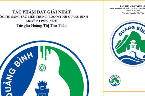 Trao 180 triệu đồng cho 3 tác giả đạt giải cuộc thi sáng tác logo tỉnh Quảng Bình