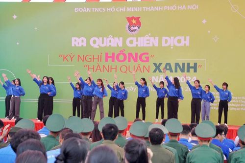 Ra mắt 10 đội hình tình nguyện cấp thành phố của thanh niên Thủ đô