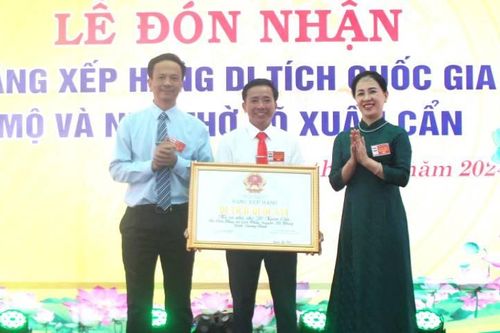 Mộ và nhà thờ Đông các đại học sĩ Võ Xuân Cẩn được xếp hạng Di tích lịch sử quốc gia