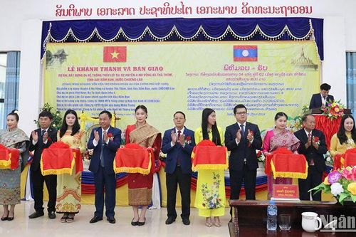 Việt Nam bàn giao cho Lào 4 hệ thống thủy lợi phục vụ sản xuất nông nghiệp