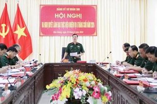 Sư đoàn 306 ra nghị quyết lãnh đạo thực hiện nhiệm vụ 6 tháng cuối năm 2024