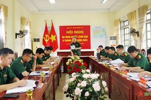 Sơn La: Trung đoàn 754 ra nghị quyết lãnh đạo thực hiện nhiệm vụ 6 tháng cuối năm 2024